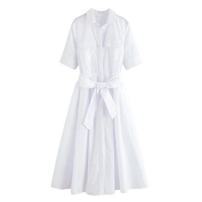 Women's SOERA Beatrice Belted Shirt Midi Dress
