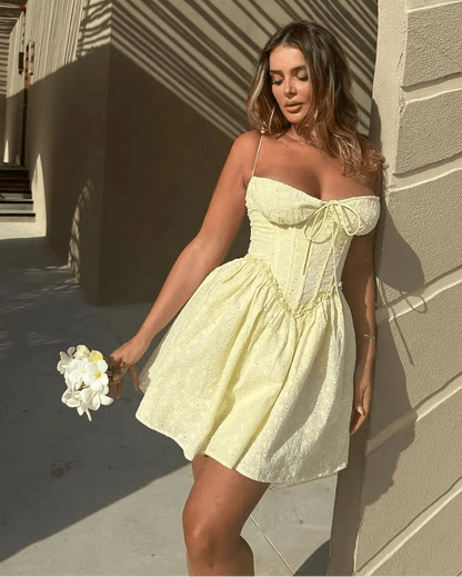 Women's SOERA Bianca Embroidered Hollow-Out Mini Dress