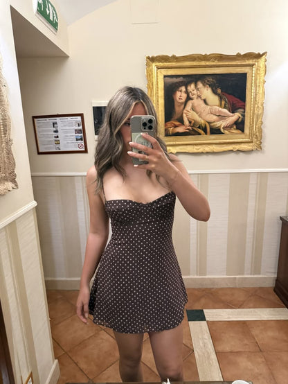 Women's SOERA Bianca Polka Dot Mesh Mini Dress