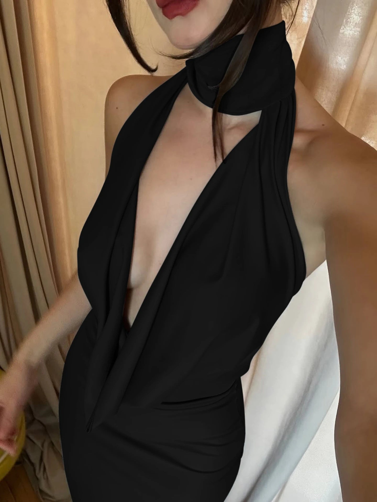 Women's SOERA Bianca Sleeveless Backless Slit Maxi Dress