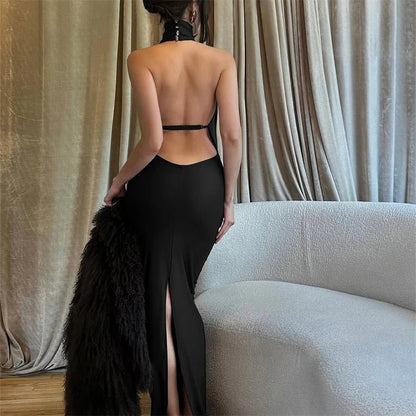 Women's SOERA Bianca Sleeveless Backless Slit Maxi Dress