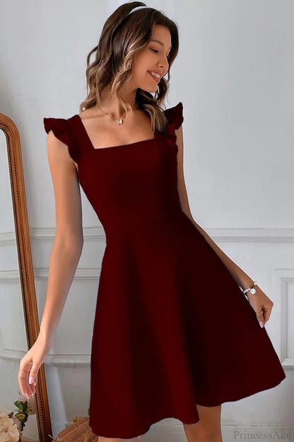 Women's SOERA Bianca Sleeveless Mini Dress with Ruffle Tie-back