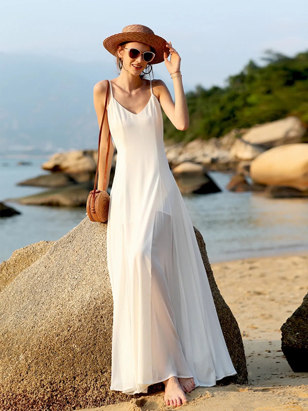 Women's SOERA Bianca V-Neck Backless Cami Long Dress