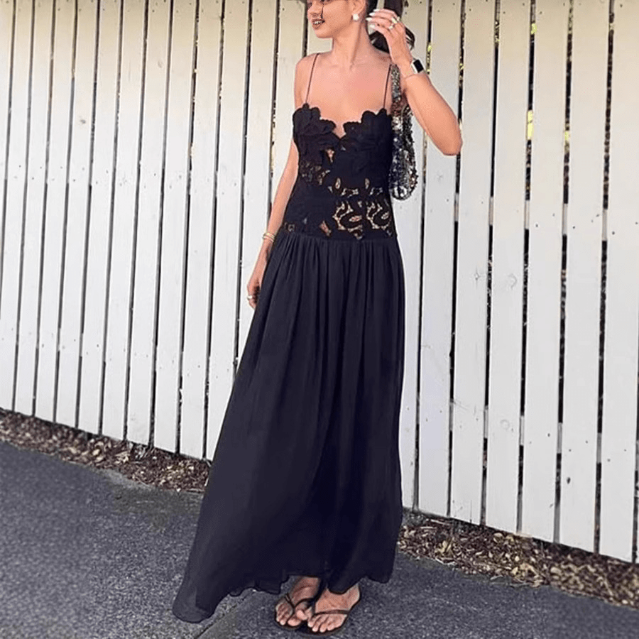 Women's SOERA Celeste Lace Mesh Halter Evening Dress