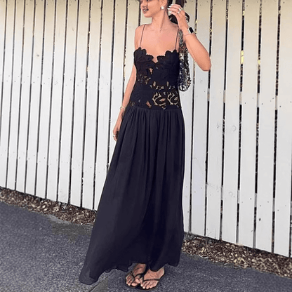 Women's SOERA Celeste Lace Mesh Halter Evening Dress