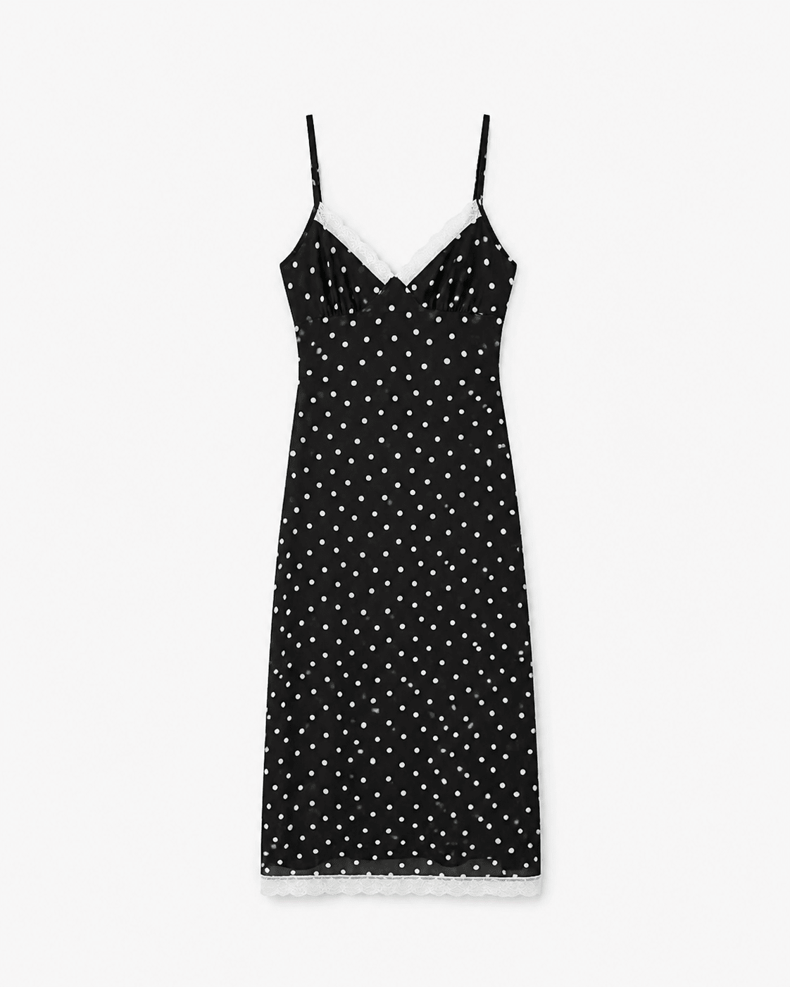 Women's SOERA Celeste Lace Trim Polka Dot Dress