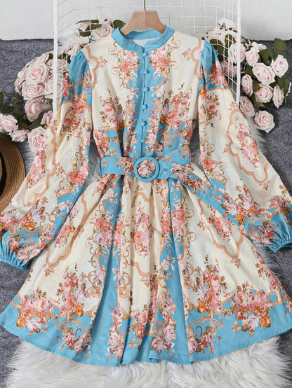 Women's SOERA Petunia Belted Floral Midi Dress