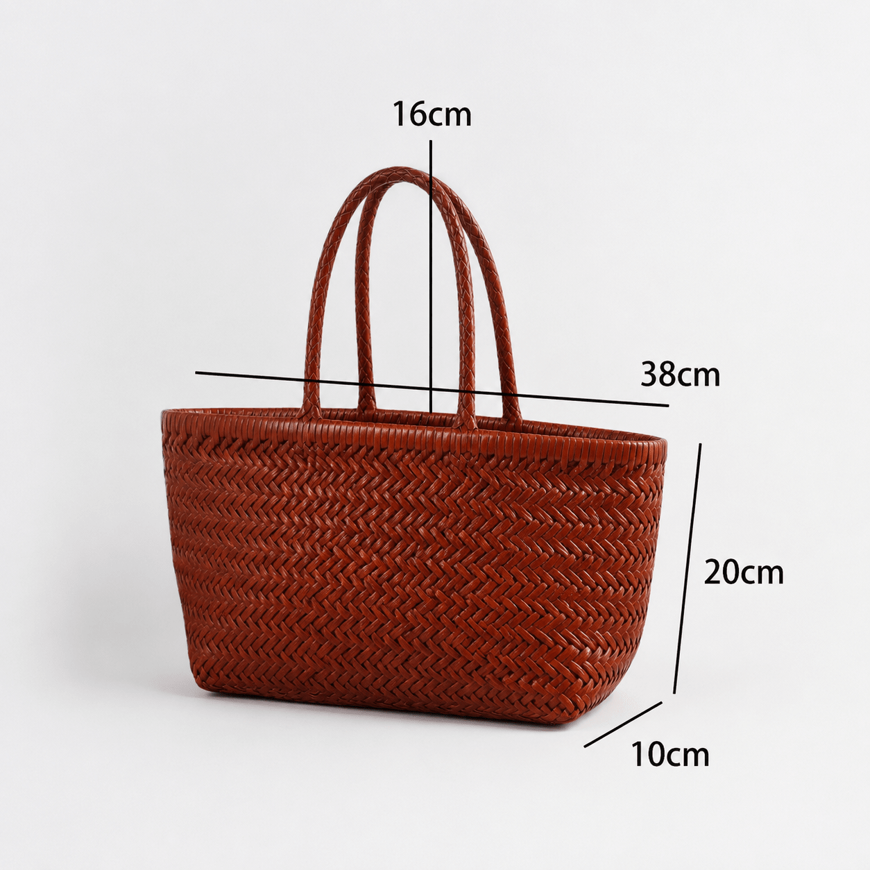 Women's Anais Handwoven Leather Tote Bag