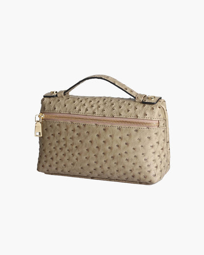 Women's SOERA Bianca Ostrich Pattern Cosmetic Bag