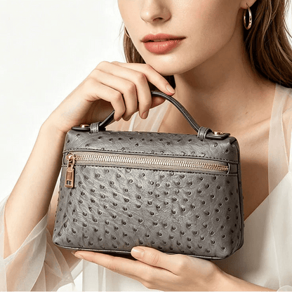 Women's SOERA Bianca Ostrich Pattern Cosmetic Bag