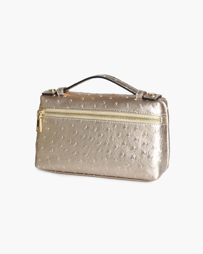 Women's SOERA Bianca Ostrich Pattern Cosmetic Bag