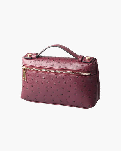 Women's SOERA Bianca Ostrich Pattern Cosmetic Bag