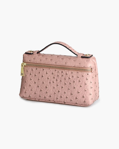 Women's SOERA Bianca Ostrich Pattern Cosmetic Bag