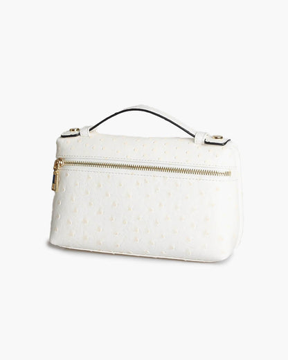 Women's SOERA Bianca Ostrich Pattern Cosmetic Bag