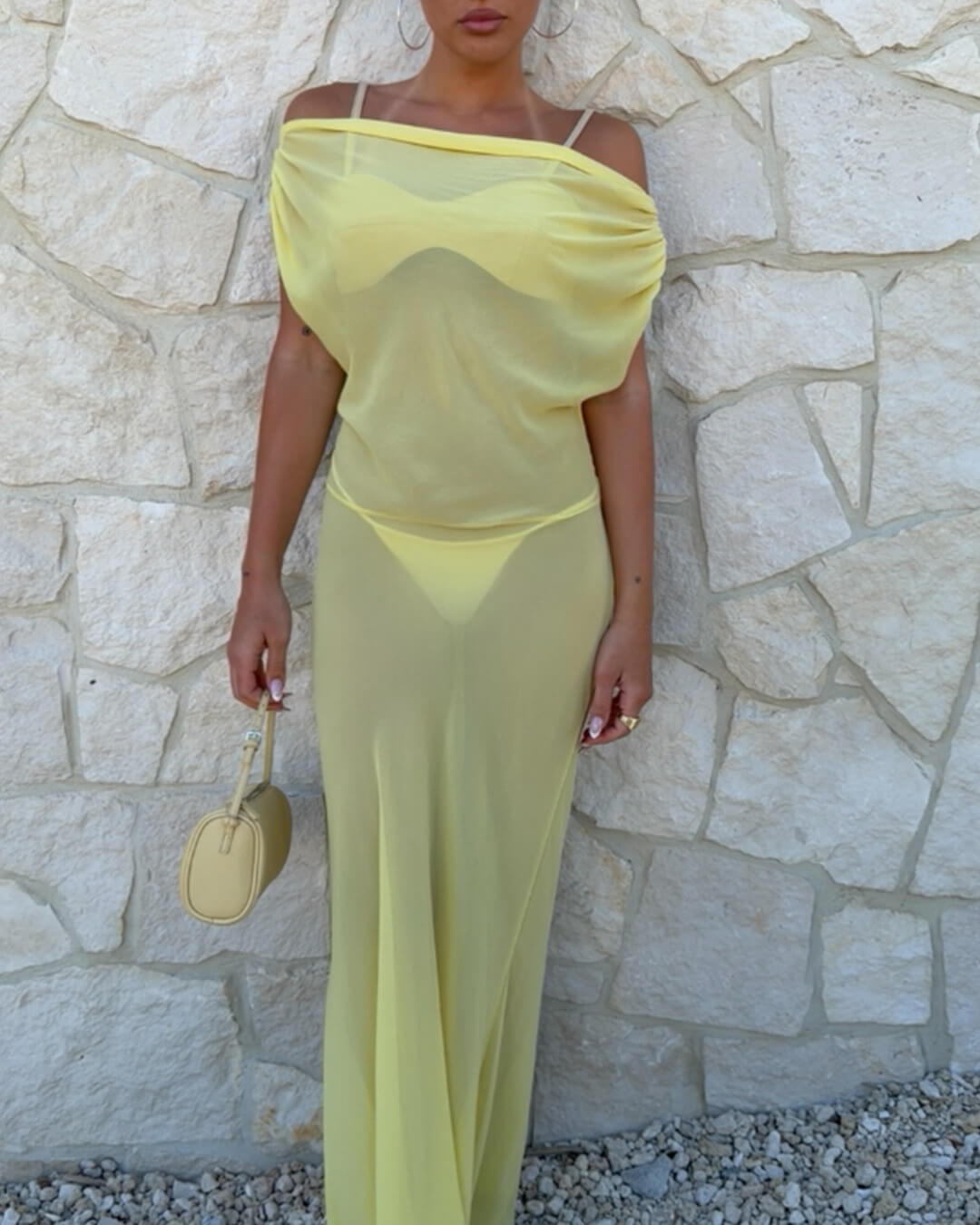 Women's SOERA Iris Backless Mesh Maxi Dress