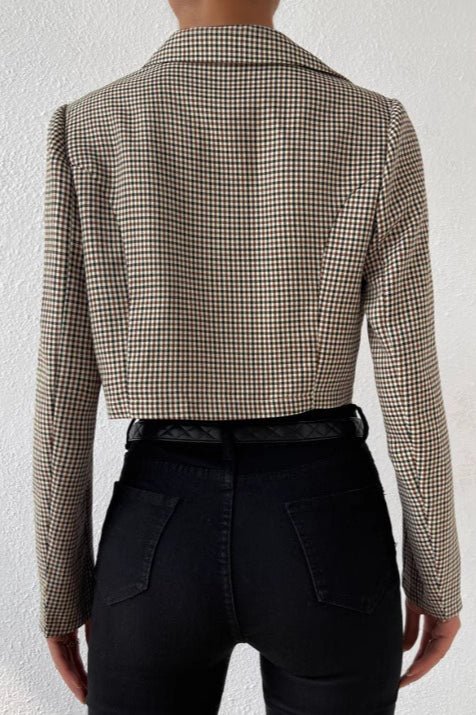 Women's SOERA Bianca Houndstooth Cropped Blazer