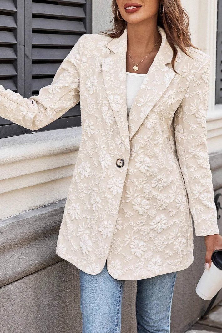 Women's SOERA Celeste Jacquard Single Button Blazer