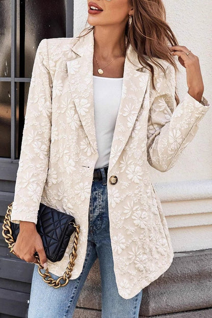 Women's SOERA Celeste Jacquard Single Button Blazer