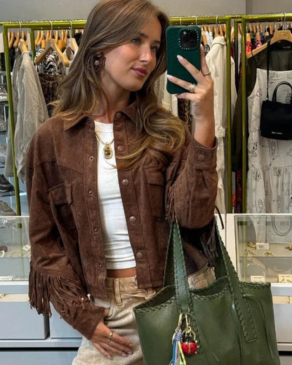 Women's Sophia Tassel Suede Jacket