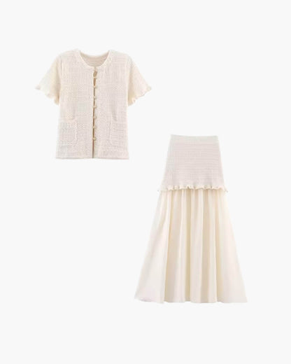 Women's SOERA Beatrice Knitted Tank & Pleated Skirt Set