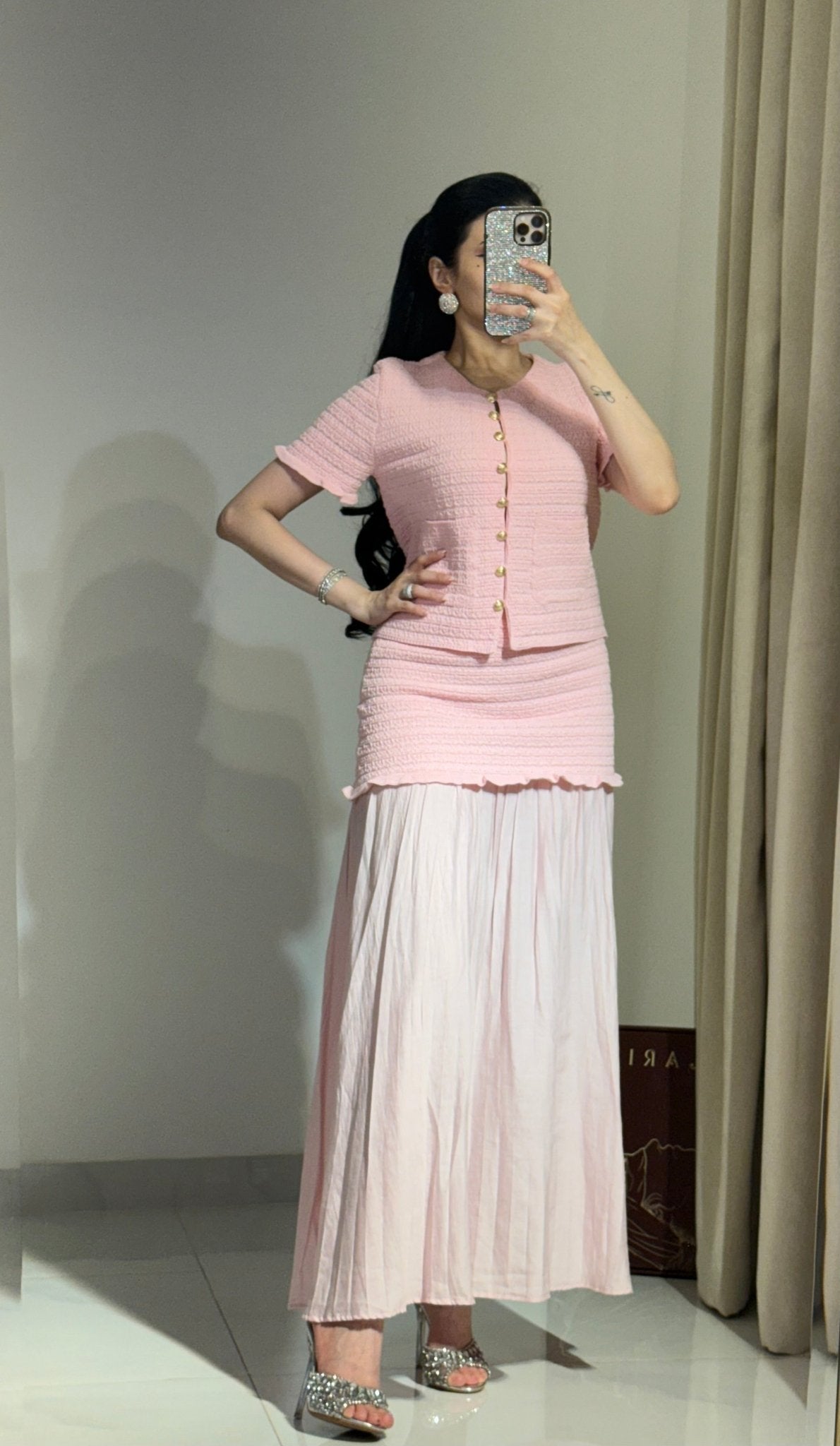 Women's SOERA Beatrice Knitted Tank & Pleated Skirt Set