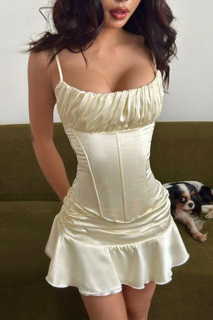 Women's SOERA Bianca Backless Cami Ruffle Skirt Set
