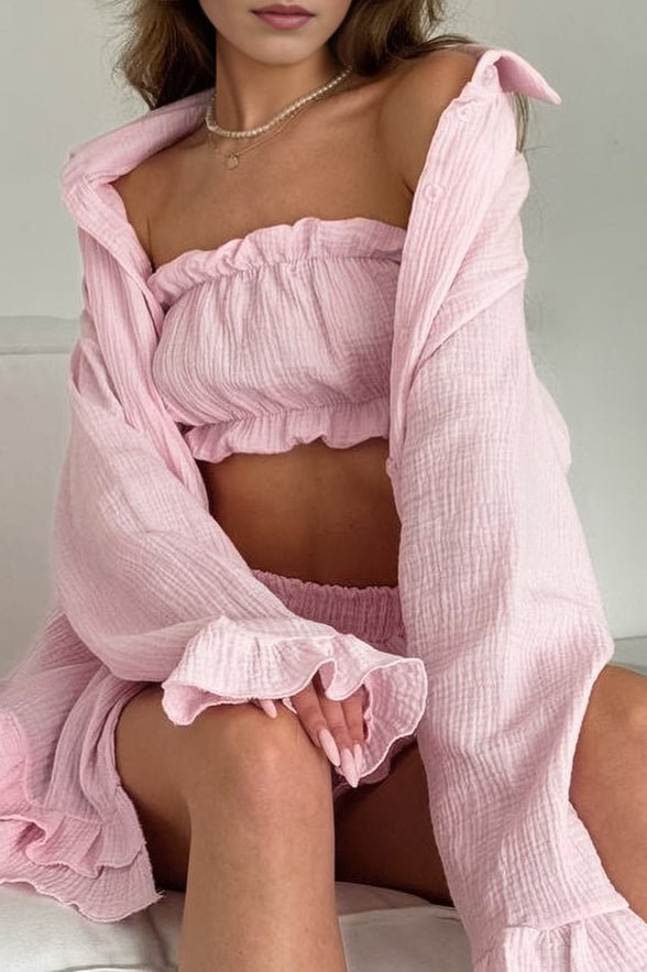 Women's SOERA Brielle Three Piece Ruffled Set