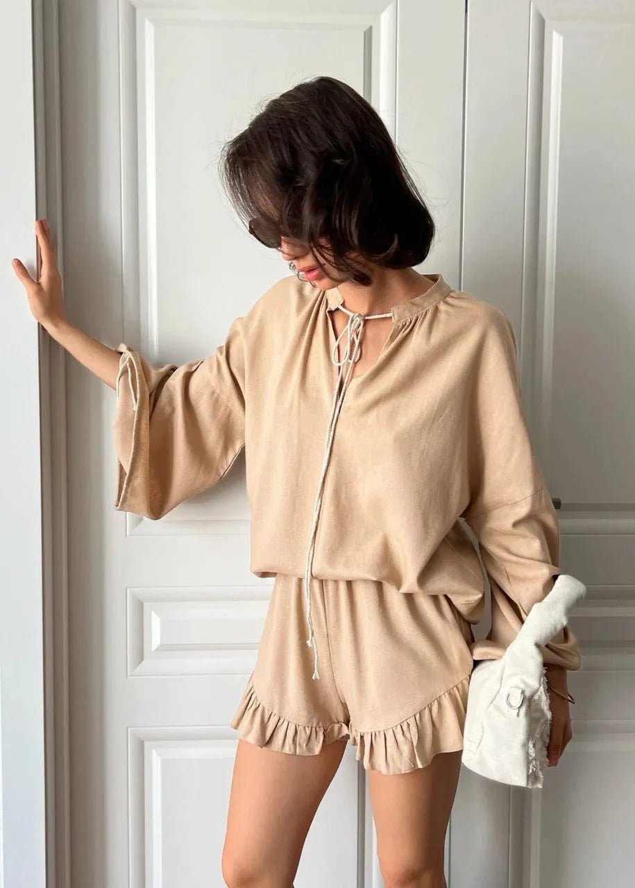 Women's SOERA Celeste Azure Long Sleeve Lounge Set