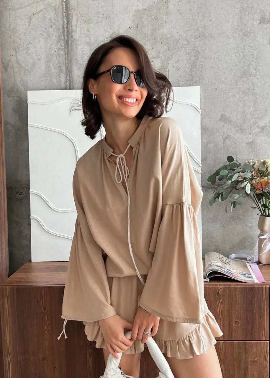 Women's SOERA Celeste Azure Long Sleeve Lounge Set