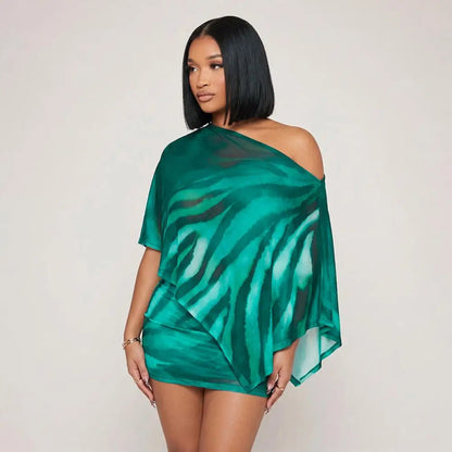 Women's SOERA Mariana Zebra Print Two-Piece Set