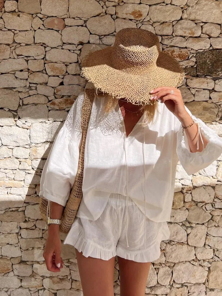 Women's Sienna Ruffle Shorts Set