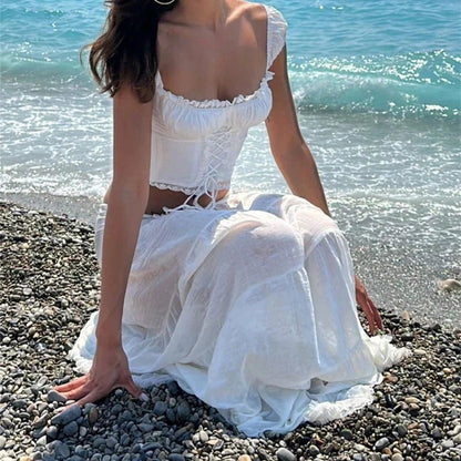 Women's SOERA Sophia Lace Off-Shoulder Two-Piece Set