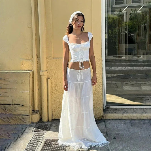 Women's SOERA Sophia Lace Off-Shoulder Two-Piece Set
