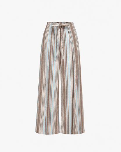 Women's SOERA Sienna Vertical Stripe Tie Waist Trousers