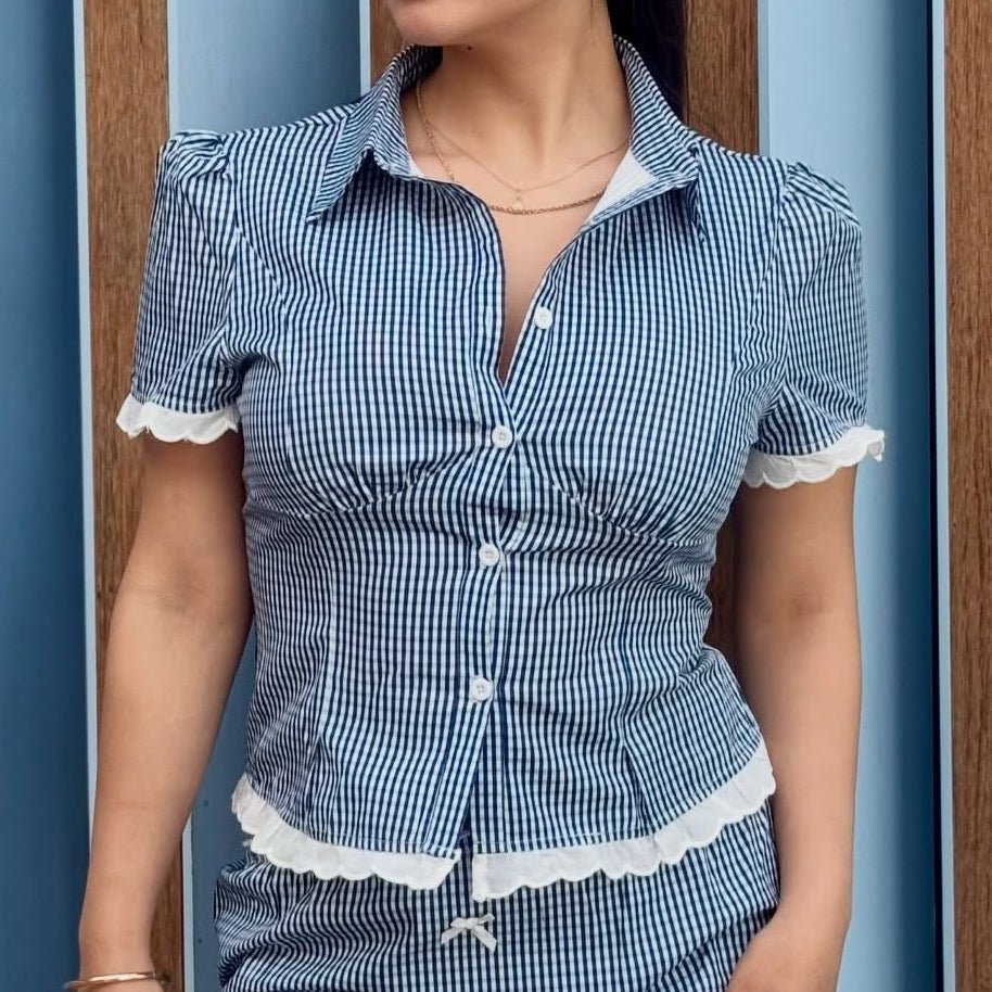 Women's Brianna Cropped Slim-Fitting Skort Set