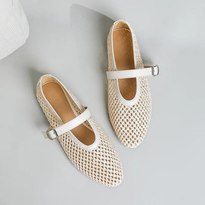 Women's SOERA Beatrice Hollow Weave Mary Jane Flats