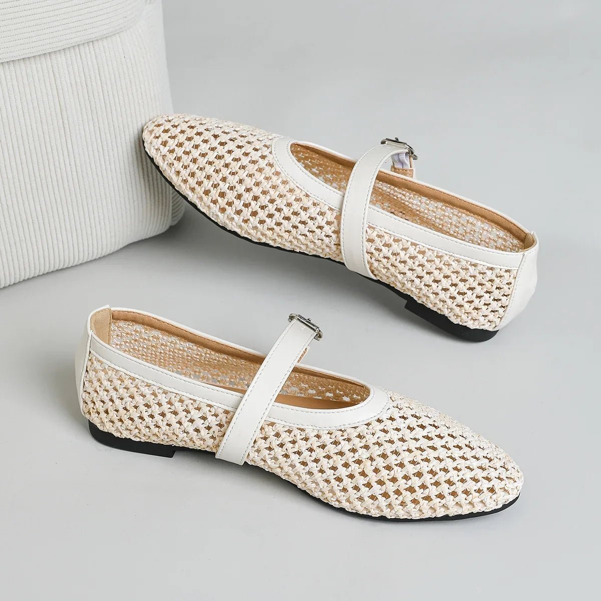 Women's SOERA Beatrice Hollow Weave Mary Jane Flats
