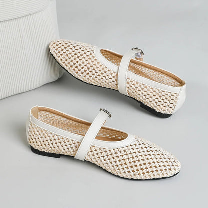 Women's SOERA Beatrice Hollow Weave Mary Jane Flats
