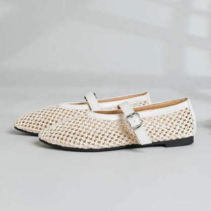 Women's SOERA Beatrice Hollow Weave Mary Jane Flats