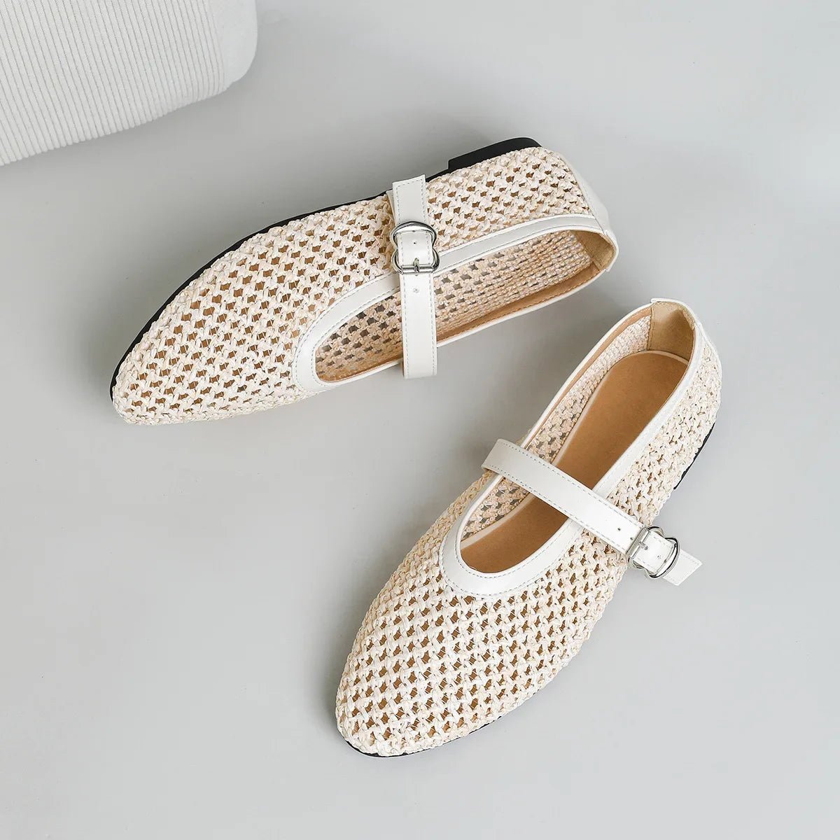 Women's SOERA Beatrice Hollow Weave Mary Jane Flats