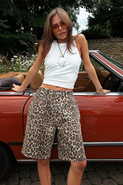 Women's SOERA Margot Leopard Print Shorts