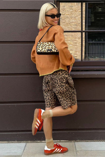 Women's SOERA Margot Leopard Print Shorts