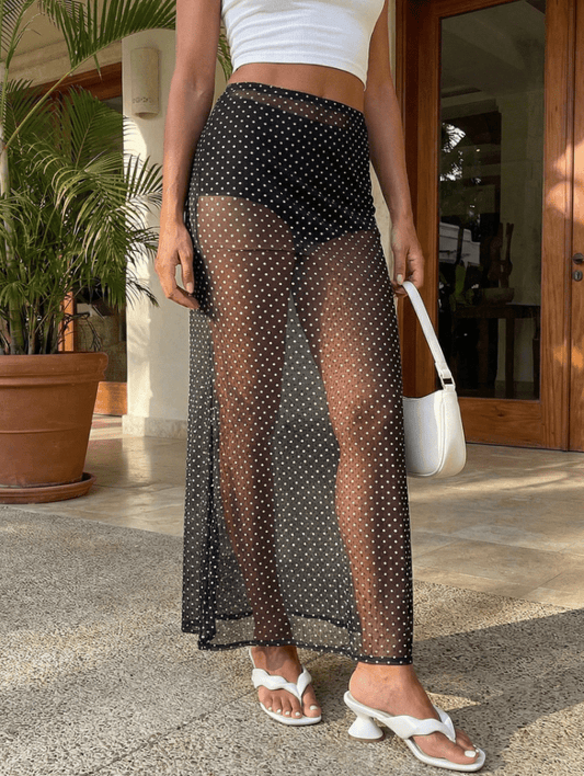 Women's SOERA Beatrice Polka Dot Maxi Skirt