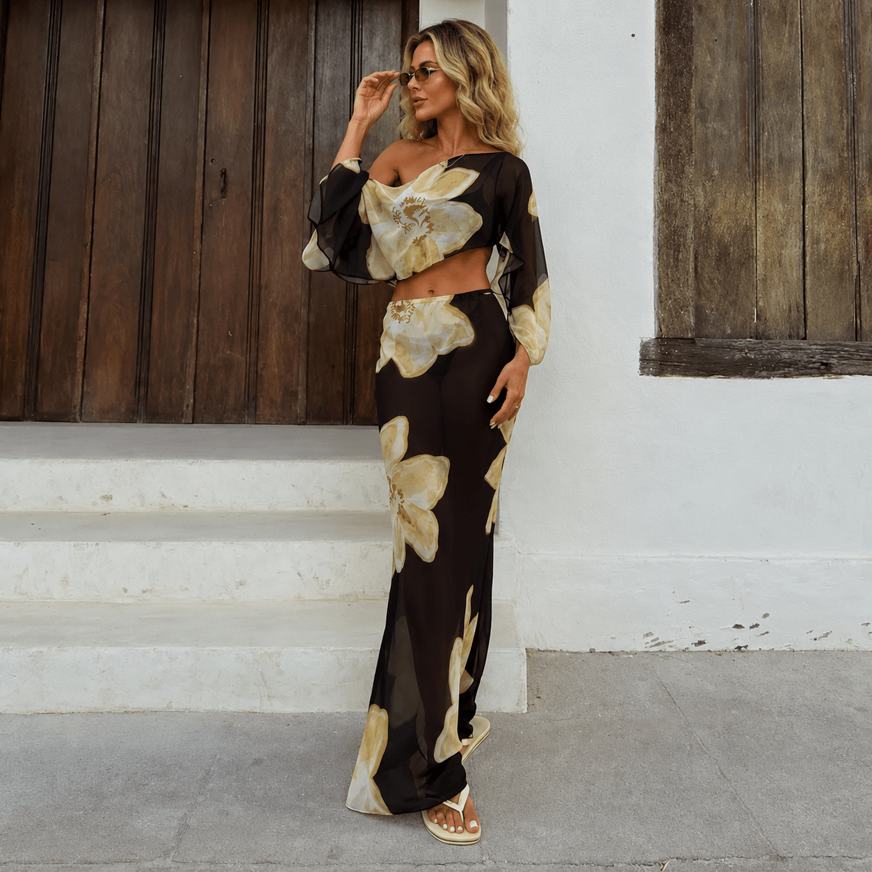 Women's SOERA Sofia Floral Maxi Skirt Set