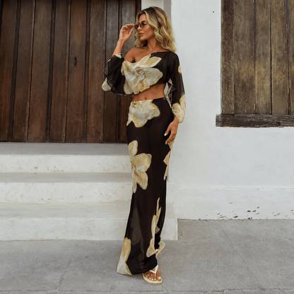 Women's SOERA Sofia Floral Maxi Skirt Set