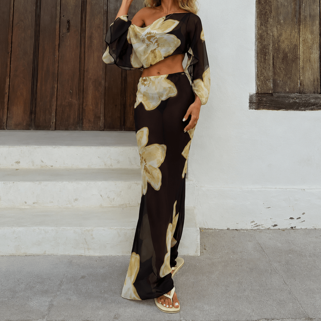 Women's SOERA Sofia Floral Maxi Skirt Set