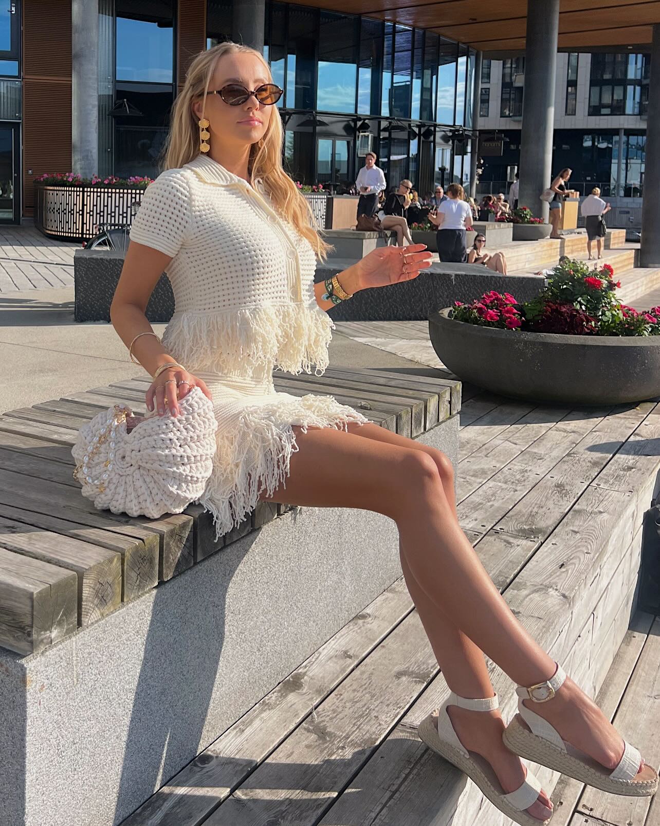 Women's Beatrice Knitted Tassel Two-Piece Set