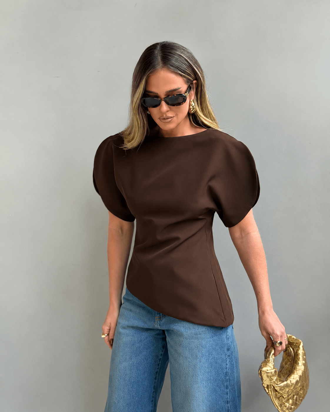 Women's SOERA Sienna Tricot Balloon Sleeve Top