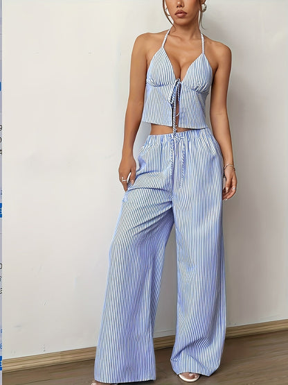 Women's SOERA Simone Striped Halter Top