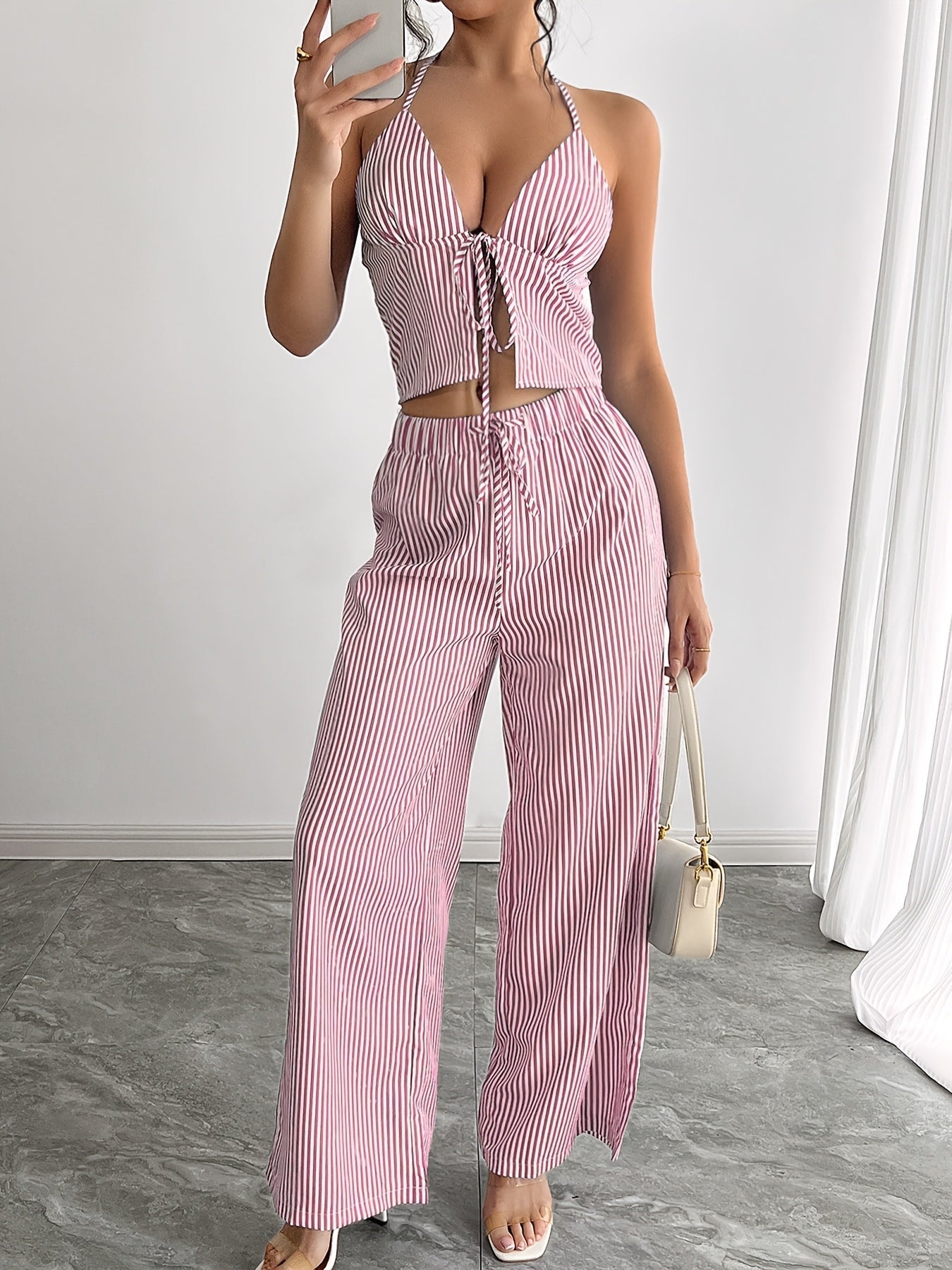 Women's SOERA Simone Striped Halter Top